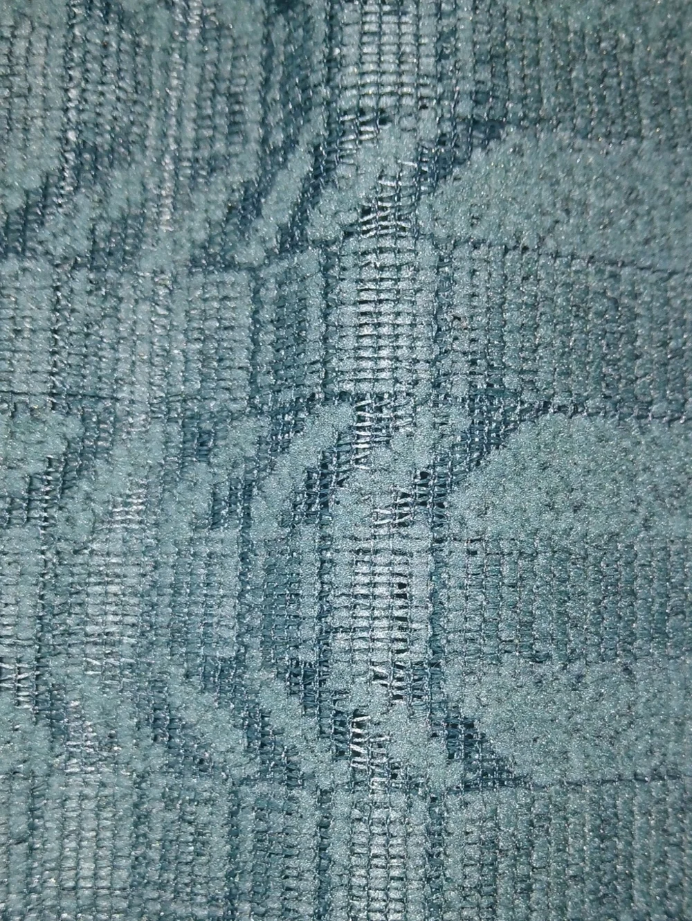 Source Unknown Green Textured Curtain Panels